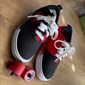 Heelys Pro 20 Drips Black and Red Skate Shoes